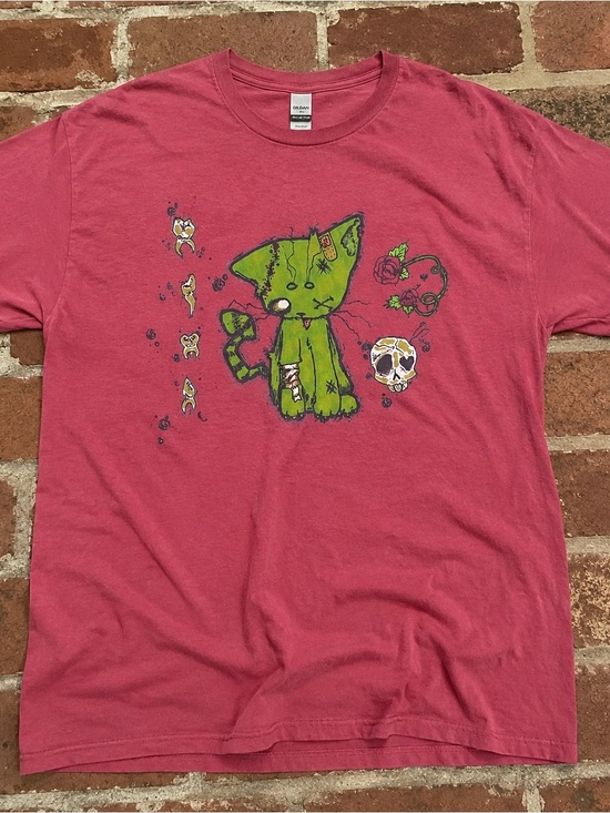 Gildan Tops - Gildan 5000 Heavy Cotton Tee in Coral, Y2K, Streetwear Size L